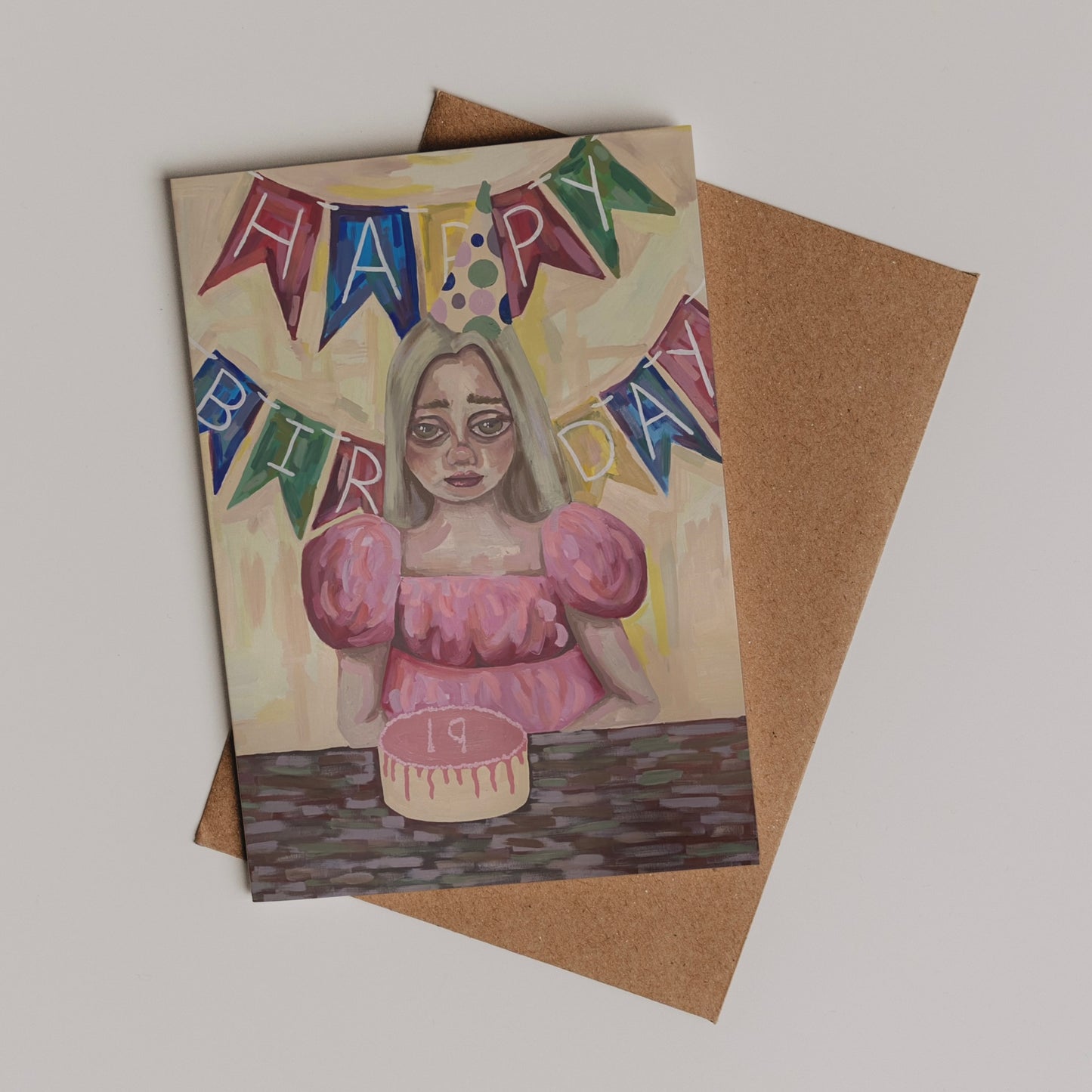 ‘PITY PARTY’ greeting card