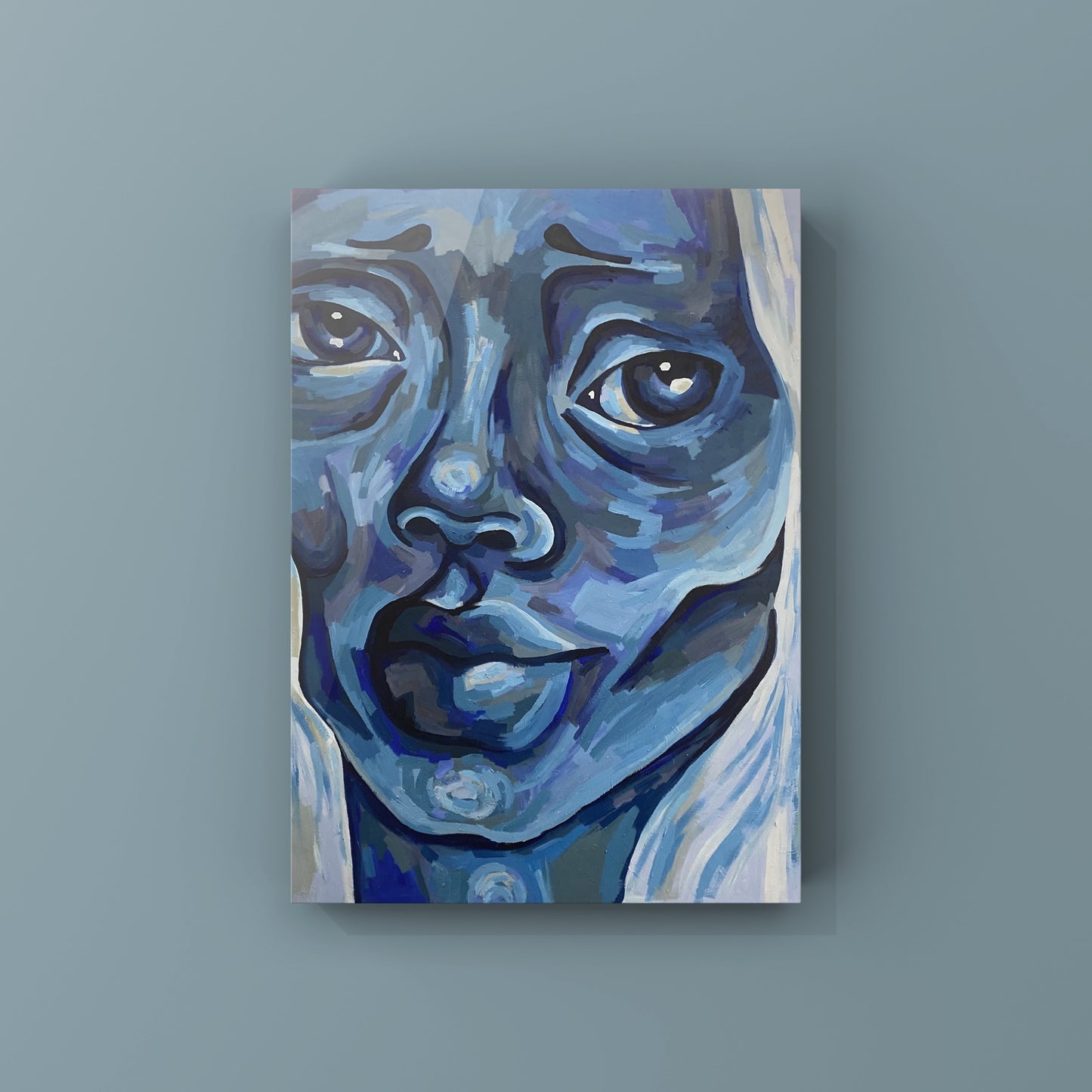 ‘BLUE’ greeting card