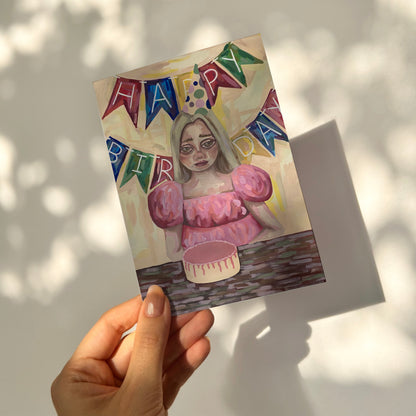 ‘PITY PARTY’ greeting card