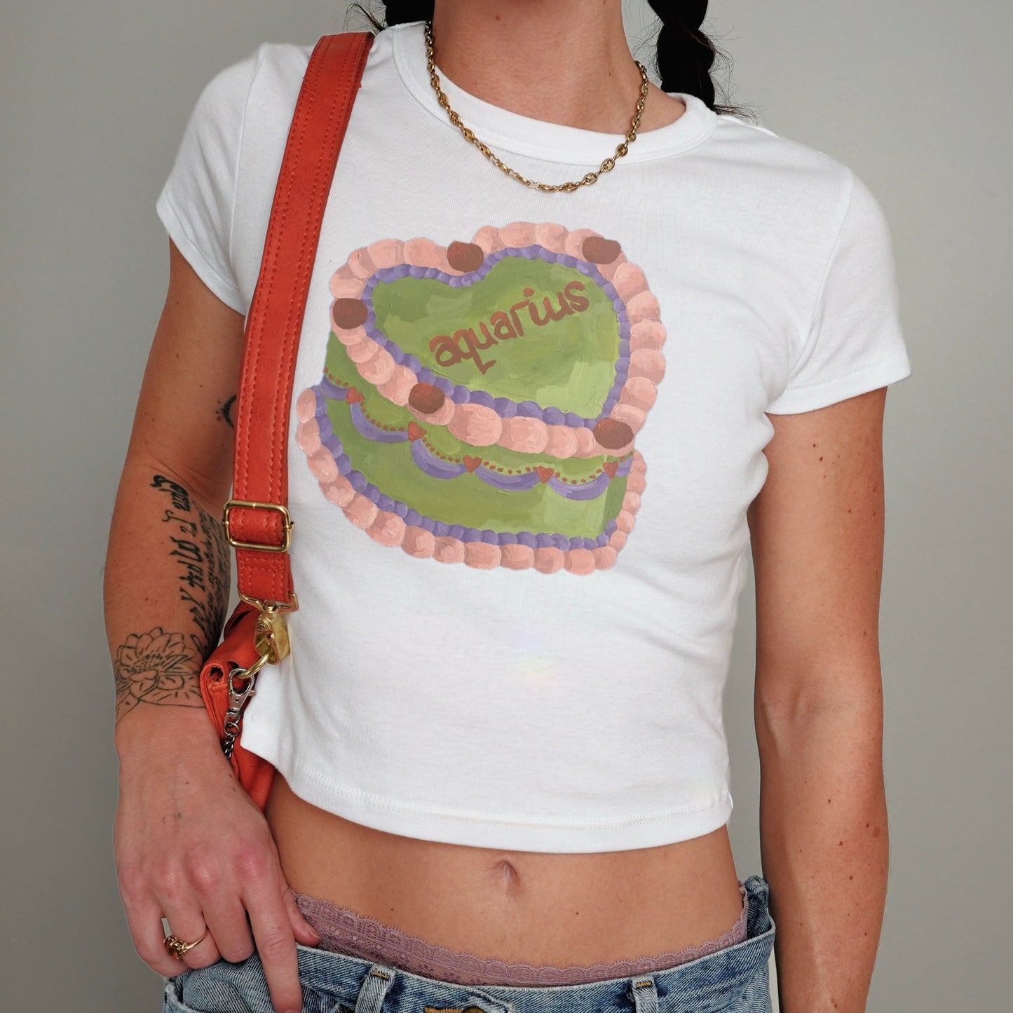 ‘AQUARIUS’ baby tee