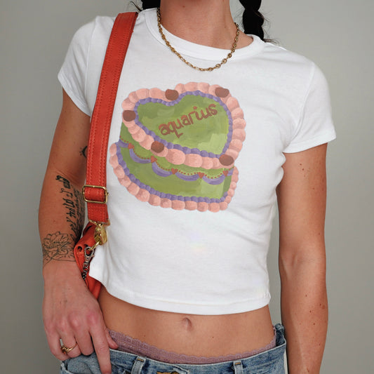 ‘AQUARIUS’ baby tee